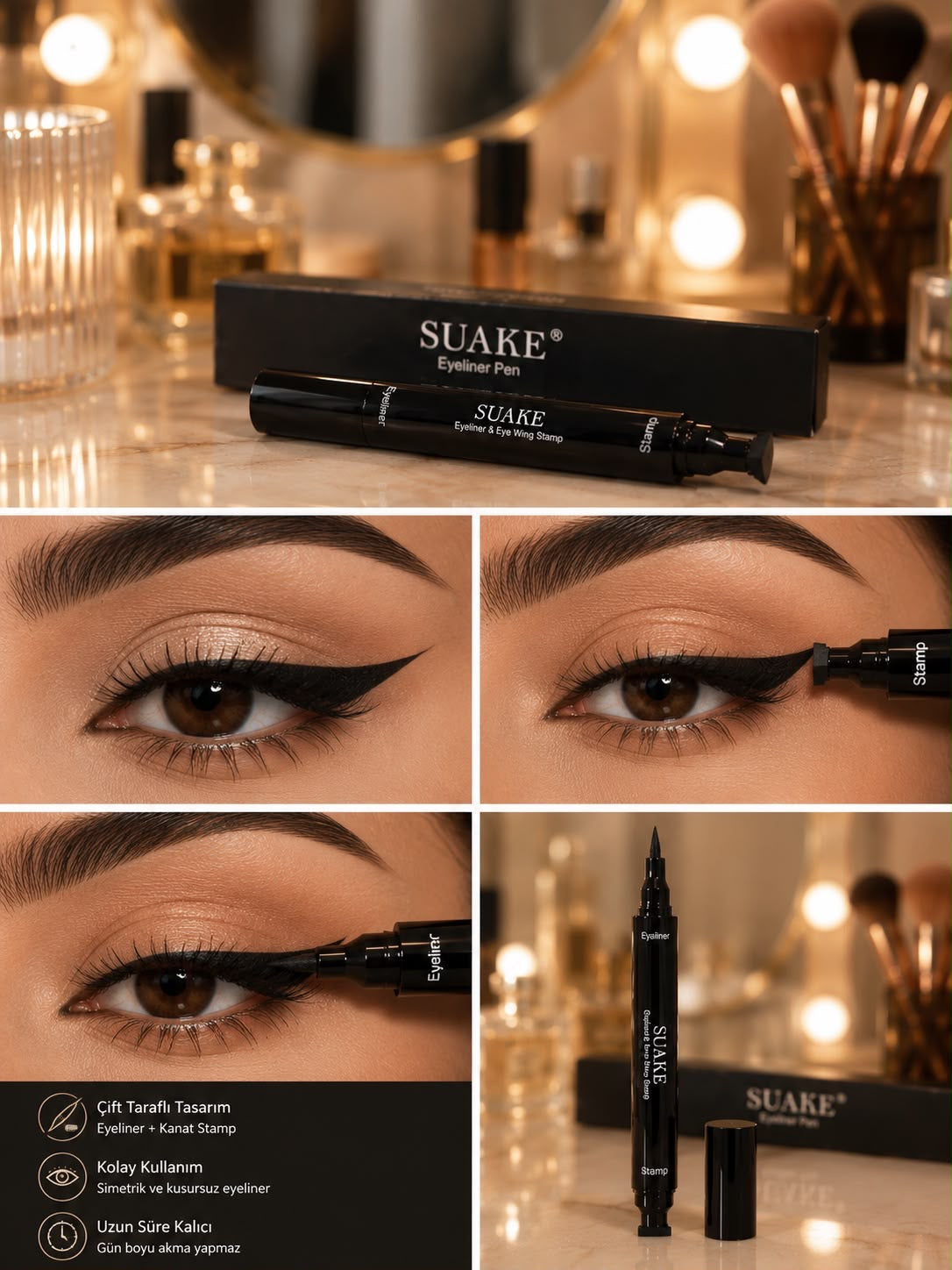 SUAKE Kadınlar İçin Sıvı Eyeliner Damga Kalemi